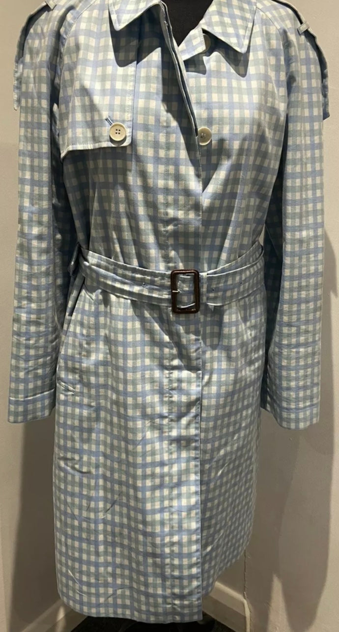 Aquascutum cotton check raincoat