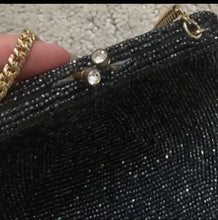 Load image into Gallery viewer, Black beaded bag
