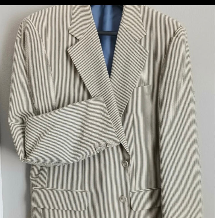 Brooks Taverner 46” summer stripe jacket