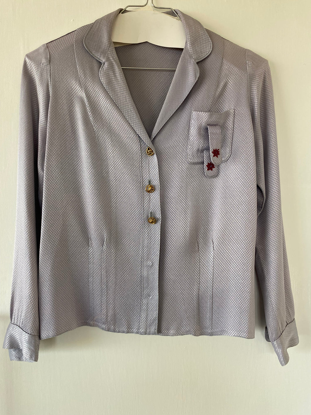 Lanvin silk vintage 40’s blouse
