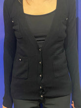 Load image into Gallery viewer, Tory Burch black cardigan S
