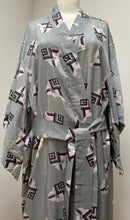 Load image into Gallery viewer, Art Deco grey/pink dressing gown
